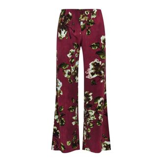 Maliparmi Frosted Blossom Trouser - Dames - Wijde Broeken - Veelkleurig - M - Broeken