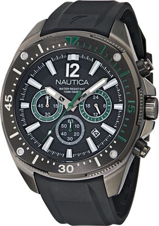 Nautica Mens Nct Blue Sail Chronograph Silicone Watch