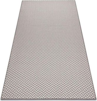 RugsX Tappeto sisalo sizal Zigzag 2901 crema / taupe beige 120x170 cm