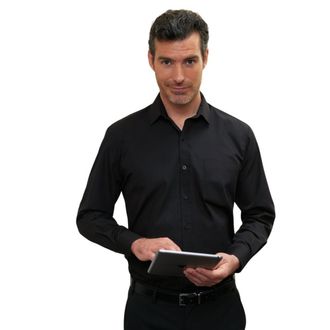 Brook Taverner Heren Juno Shirt Met Lange Mouwen (Zwart)