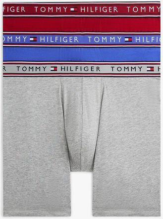 Tommy Hilfiger Mens Cotton Stretch Boxer Brief 3-Pack - Multi - XL