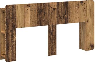 vidaXL Cabecero Con Armario Madera Envejecida Madera De Ingenier&iacute;a Vidaxl