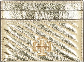 Tory Burch Kira Metallic Leather Card Holder
