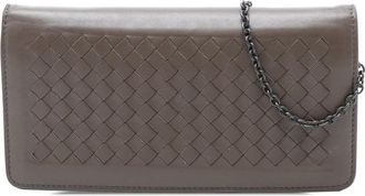 Bottega Veneta Pre-owned Bottega Veneta Nappa Intrecciato Continental Wallet on Chain S01614557F