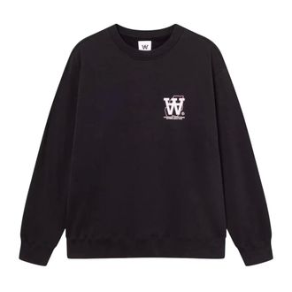 Wood Wood Hombre, Sudaderas, Negro, Talla: S