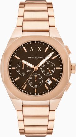 A|X Armani Exchange Mens Sync Brown Dial Watch