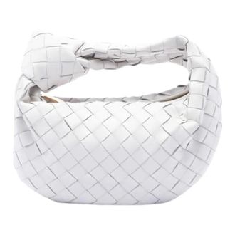 Bottega Veneta Pre-owned Intrecciato Jodie - Dames - Pre-owned - Wit - Maat: ONE Size Leer