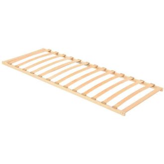 vidaXL Base De Lamas Marr&oacute;n 80 X 190 Cm Madera De Haya Maciza Vidaxl