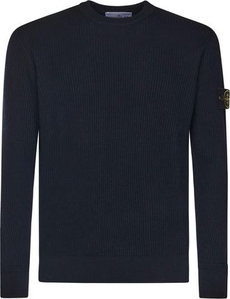 Stone Island Sweater With Ribbed Edges