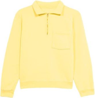 Fortela Woven Zip-Up Sweatshirt in Canary at Nordstrom, Size Xx-Large