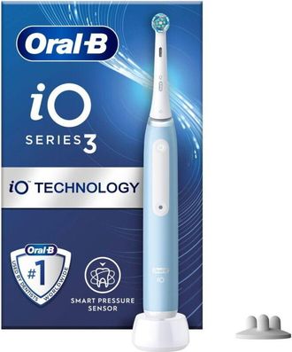 Braun Oral-B iO Series 3 Spazzolino Elettrico Ricaricabile Colore Azzurro