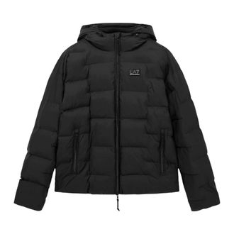 Emporio Armani Bomberjack Regular Fit Gewatteerd - Heren - Jassen - Zwart - Maat: 2XL Zijde
