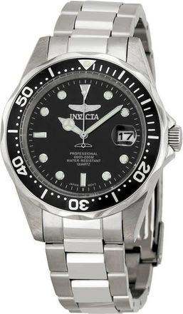 Invicta Pro Diver Black Dial Stainless Steel Mens Watch 8932