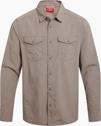 Craghoppers Mens Craghoppers Mens Loukkos Nosilife Shirt - Grey - Size: 42/Regular