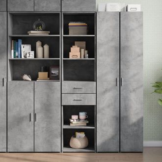Berkfield Home Highboard Concrete Grey 45x42.5x185 cm Engineered Wood