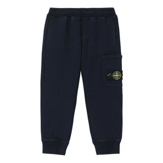 Stone Island Jogging Trousers - male - Stone Island - Sweatpants - Blue - 14 Y - Kids