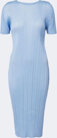 Pleats Please Issey Miyake Monthly Colors: August pleated midi dress