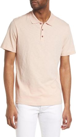 Theory Bron in Cosmos Slub Cotton Polo Shirt in Rose Dust at Nordstrom, Size Small