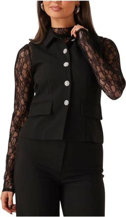 Freebird by Steven Jassen, Dames, Zwart, M, Polyester, Dames Blazers Gijsje