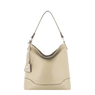 Pourchet Tassen, Dames, Beige, ONE Size, Leer, 110 Magnet Schoudertas