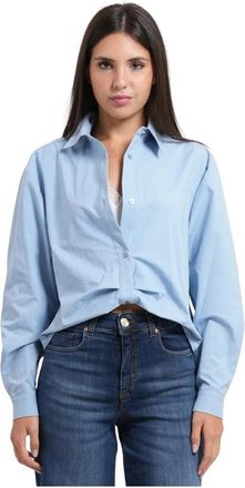 Fracomina Shirts - Dames - Overhemden - Blauw - M - Overhemden