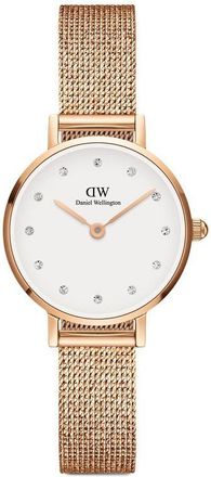 Daniel Wellington Petite Pressed Studio 24mm - women - stainless steel/Crystal - One Size - White