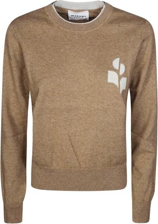 Isabel Marant Truien & Vesten, Dames, Beige, XS, Katoen, Lanta Trui