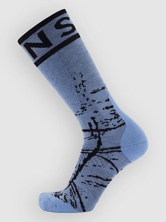Mons Royale Merino Snow Calcetines T&eacute;cnicos azul