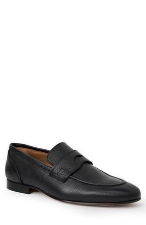 Bruno Magli Nathan Penny Loafer in Black Tumbled at Nordstrom Rack, Size 10.5