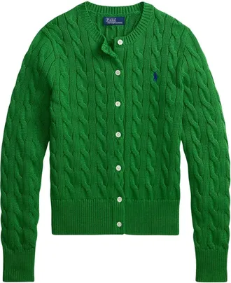 Ralph Lauren Truien & Vesten, Dames, Groen, S, Katoen, Long Sleeve Cardigan