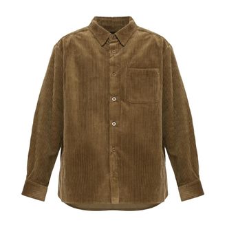 A.P.C. Malo Corduroy Shirt - Heren - Casual Overhemden - Bruin - M - Overhemden
