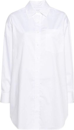 Calvin Klein plain cotton shirt - women - Cotton - 36 - White