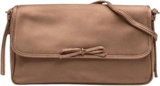 Balenciaga Pre-owned Vintage Schoudertas - Dames - Vintage Schoudertas - Bruin - ONE Size - Satijn - Vintage