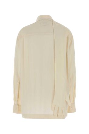 Jean Paul Gaultier Womens Shirt With Gloves Detail Ecru Maglie Sweater