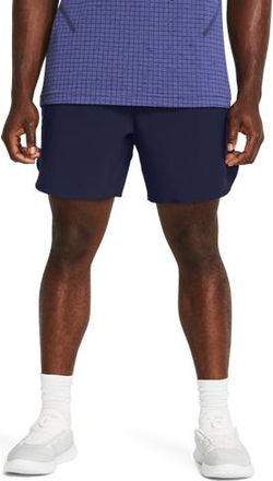 Under Armour Mens Peak Woven Shorts - Pitch Grey/Midnight Navy Size 3XL
