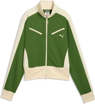 Puma (WMNS) PUMA T7 Retro Track Jacket Earthy Green Buttercream 636625-68