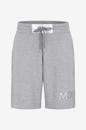 Moncler Sweat-Bermudashorts mit silbernem Nylon MON CLER