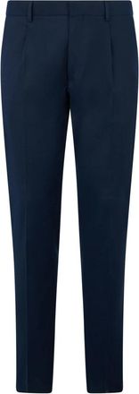 Moorer Slim Suit Broeken - Heren - Nette broeken - Blauw - M - Katoen - Broeken