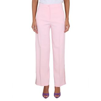 Moschino Wide Trousers, female, Pink, Size: XS Sport Chic Pant