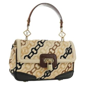 Louis Vuitton Pre-owned Monogram Canvas Shoulder Bag - Dames - Pre-owned - Beige - Maat: ONE Size Leer
