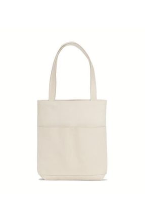 Ezra Arthur Brooklyn American Steer Leather Tote Bag in Ash at Nordstrom, Size Medium