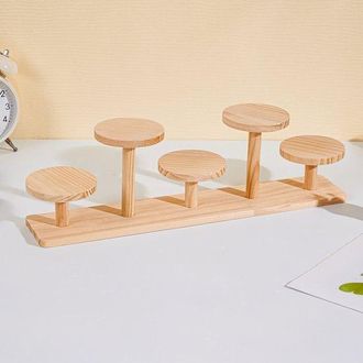 OEM Supporto In Legno Per Modellismo, Statuette, Bambole Da Collezione, Gioielli, Elegante Vetrina, Base Con Ripiano Multistrato