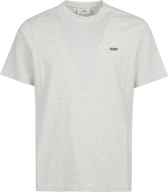 Autry Tops, Heren, Grijs, M, Katoen, Embroidered Logo Tee