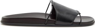 The Row The Row Vivienne Leather Sliders - Black - 36 (IT36 / UK3)