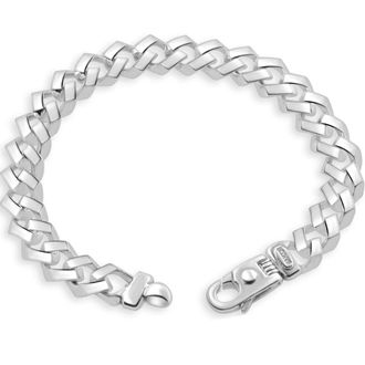 Pompeii3 Mens 14k Gold (58gram) or Platinum (109gram) 11mm Link Bracelet 9