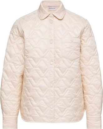 Moncler Diamond-Quilted Padded Shirt Jacket Clothing