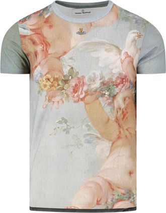 Vivienne Westwood Short-Sleeve T-Shirt with Cherubic Artwork
