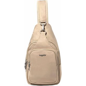 Baggallini Central Park Sling Bag in Taupe Twill at Nordstrom