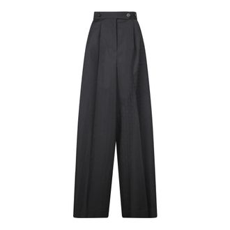Givenchy Wide Trousers, female, Black, Size: XS Wide-leg Trousers