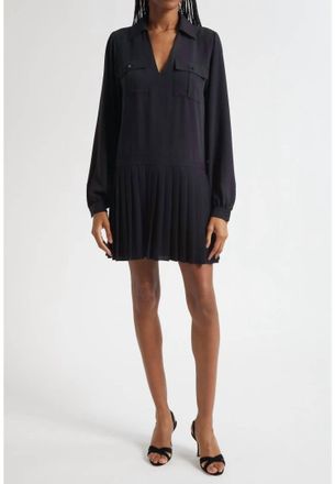 Ramy Brook Mercedes Long Sleeve Minidress In Black